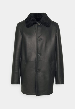 BURGALESE - Chaqueta de cuero - black