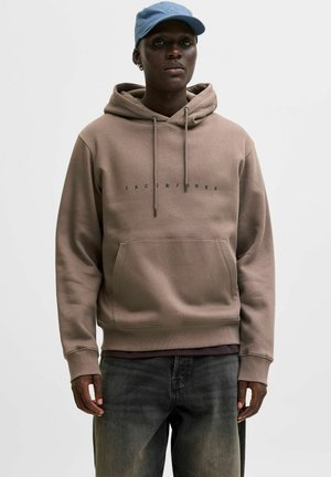 JJESTAR HOOD NOOS - Hoodie - brown