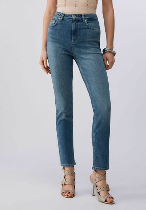 SLIM FIT HIGH-RISE  - Jeans slim fit - blue denim