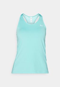 RACER TANK - Top - radial turquoise/white