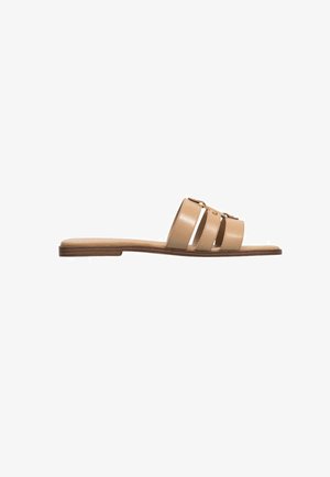 TWINSET, SANDALI SLIDE - Ciabattine - cuoio
