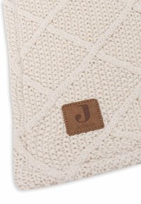 Jollein CHECK KNIT - Couverture pour bébé - oatmeal