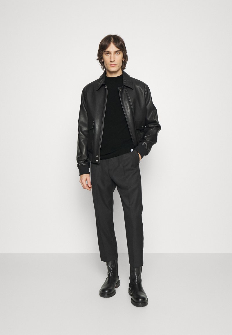 Herren Strickjacken | Les Deux ELVIN MOCKNECK Strickpullover black/schwarz - IL58153 Herren Strickjacken | Les Deux ELVIN MOCKNECK Strickpullover black/schwarz - IL58153