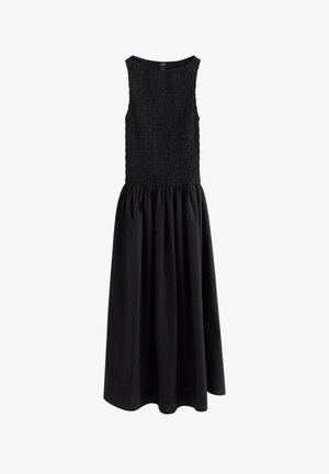 Lindex, LINDEX SLEEVELESS MIDI DRESS WITH SMOCK LINDEX - Maxikjoler - black