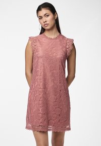 Pieces PCOLLINE DRESS  - Cocktailklänning - canyon rose