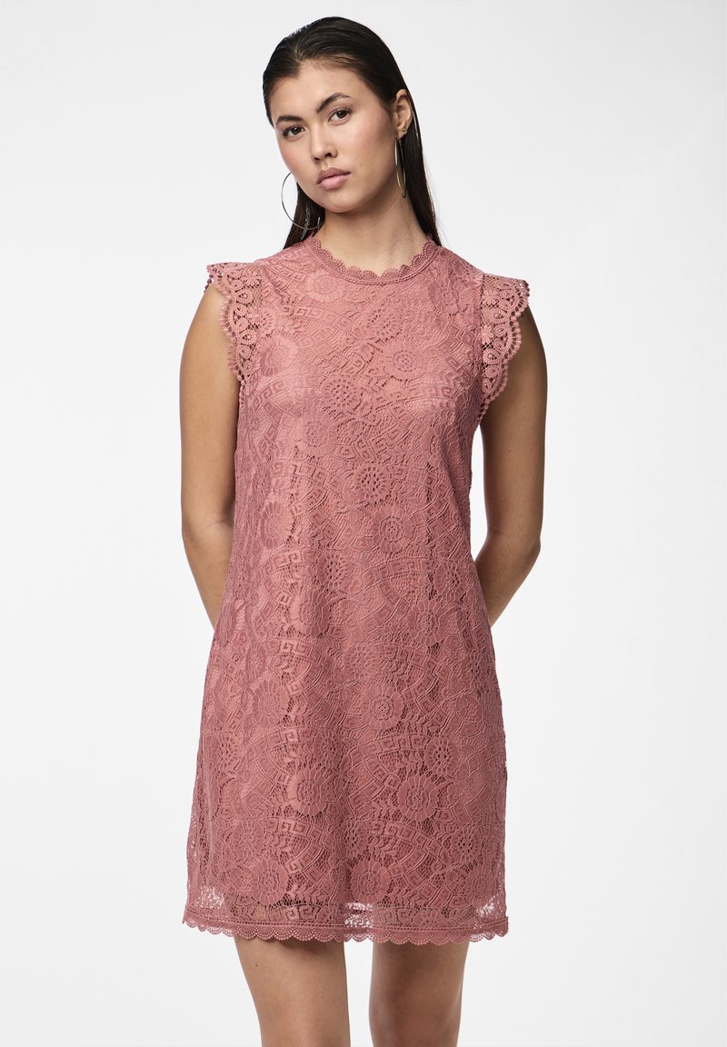 Pieces PCOLLINE DRESS  - Cocktailklänning - canyon rose