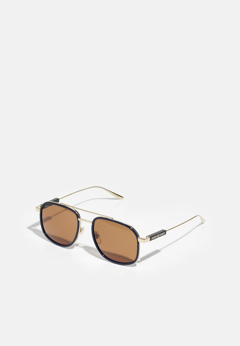 Gucci UNISEX - Lunettes de soleil - gold-coloured/brown