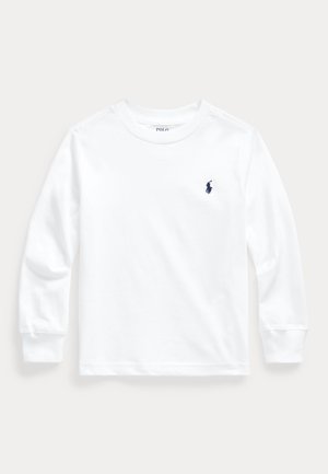 Polo Ralph Lauren COTTON JERSEY LONG SLEEVE TEE UNISEX - Ilgarankovis viršutinės dalies drabužis - white
