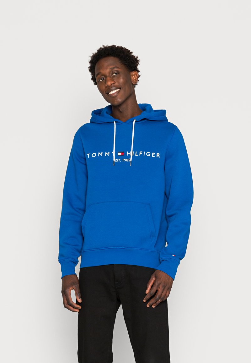 Tommy Hilfiger LOGO HOODY - Sweatshirt com capuz - greek isle blue