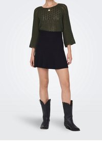ONLY Strickpullover - dark green