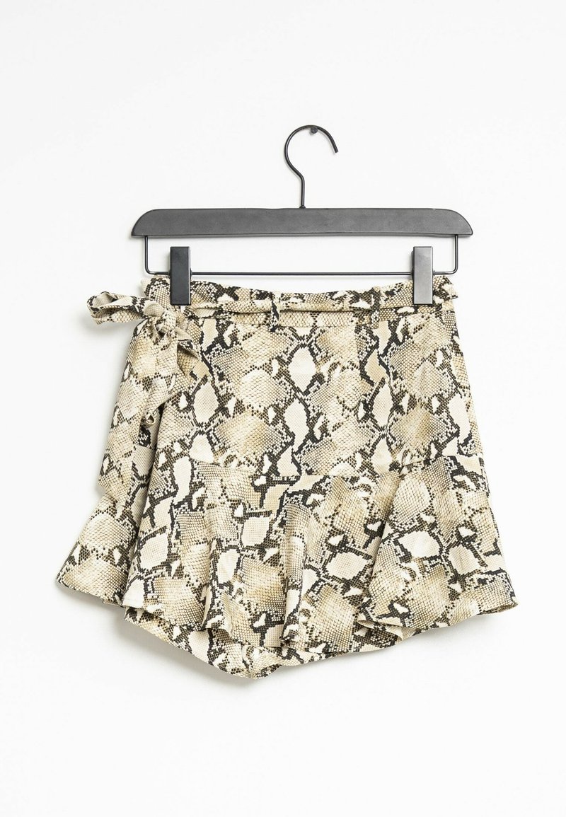 Snakeskin Print Zara Snakeskin Shorts Zara Shorts Beige (Pre-owned