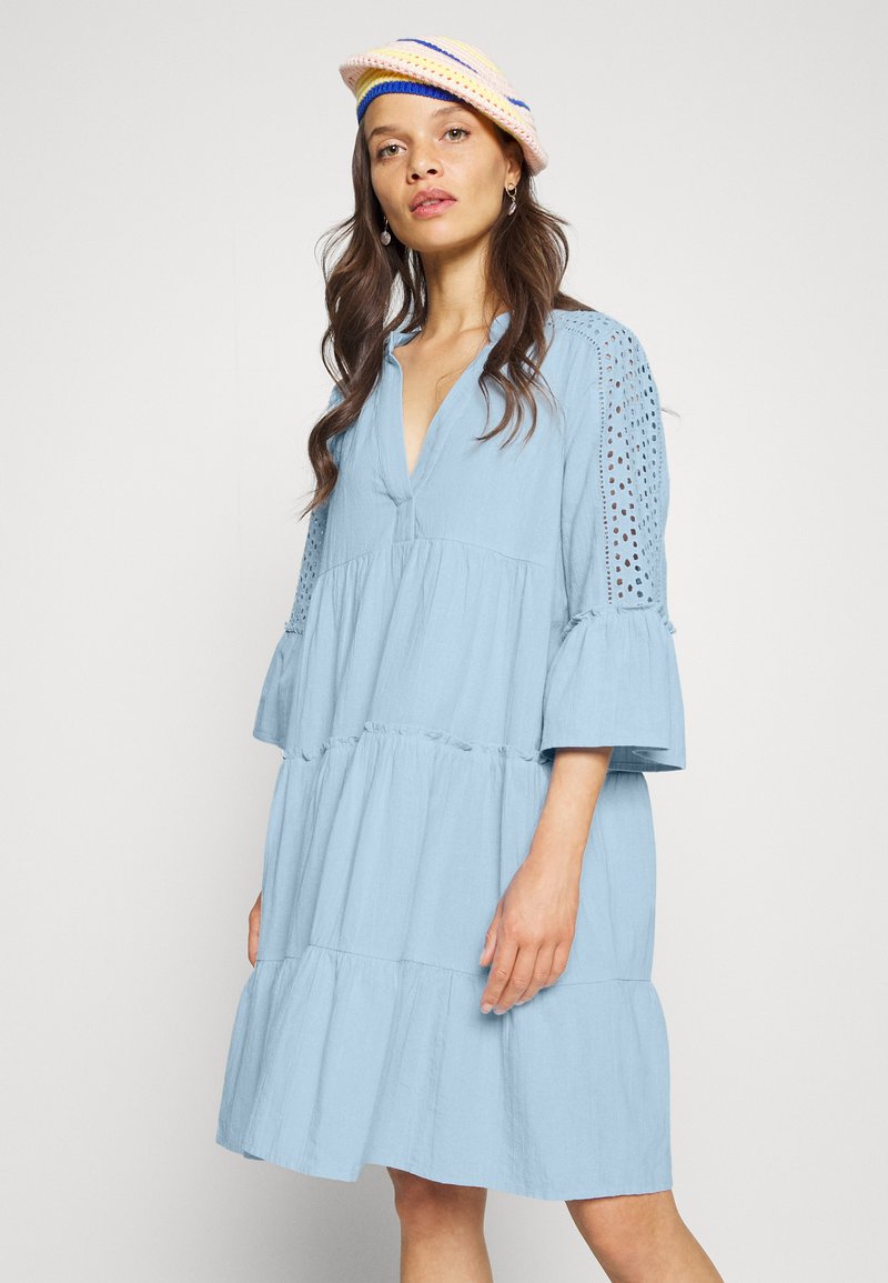 Damen Freizeitkleider | Vero Moda Petite VMMUSTHAVE SHORT DRESS Freizeitkleid blue bell/blau - HK95072 Damen Freizeitkleider | Vero Moda Petite VMMUSTHAVE SHORT DRESS Freizeitkleid blue bell/blau - HK95072