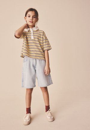 Next, REGULAR FIT - SHORT SLEEVE RUGBY TOP  . - Polo - yellow stripe