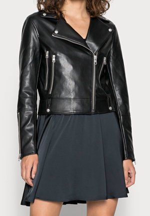 Keinonahkatakki - black