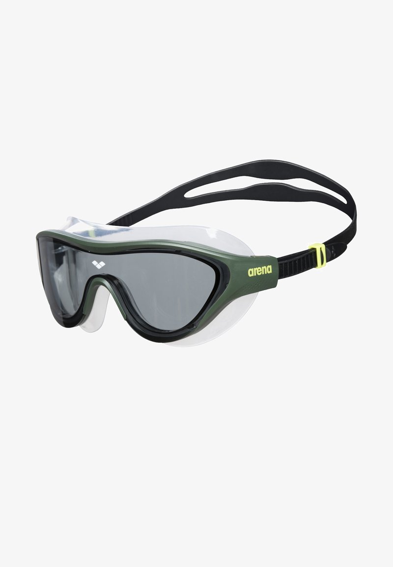 Arena THE ONE MASK - Gafas de natación - smoke-deep green-black
