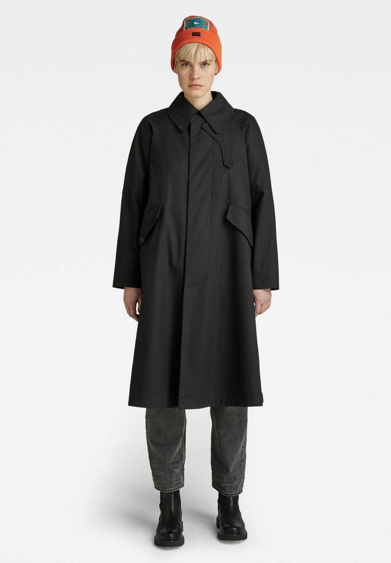 Damen Parkas | G-Star RIDER TRENCH Kurzmantel dk black/schwarz - EU01526 Damen Parkas | G-Star RIDER TRENCH Kurzmantel dk black/schwarz - EU01526