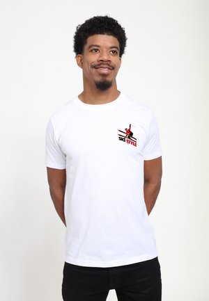 SKI STYLE GRAPHIC - T-shirt print - white