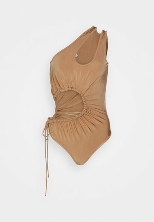 GATHEREDY CUT OUT - Débardeur - tan