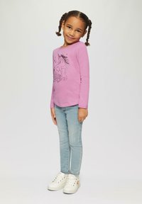 s.Oliver MIT GLITTER UND PAILLETTEN - Longsleeve - pink