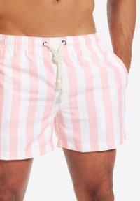 Gassa d’Amante Shorts da mare - rosa e bianco