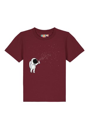 T-Shirt print - burgundy