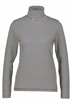 LONGSLEEVE MIT ROLLKRAGEN - Langarmshirt - marine