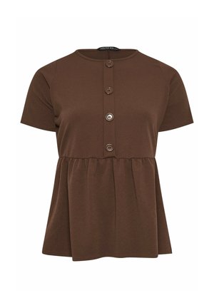 Yours Clothing, WOMEN'S CASUAL TOPS - Blouse - chocolate