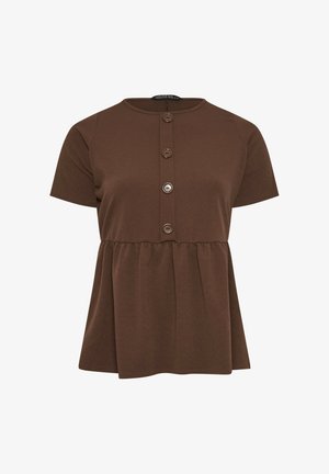 Yours Clothing, WOMEN'S CASUAL TOPS - Blouse - chocolate