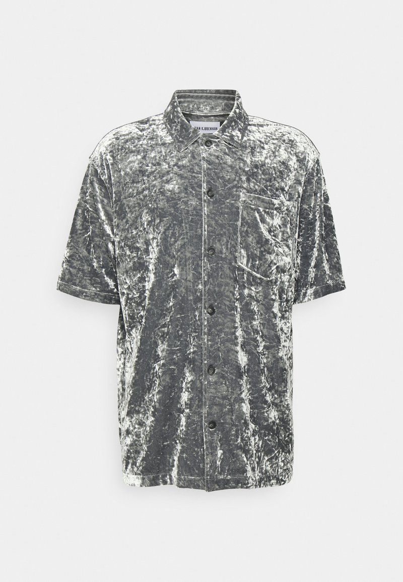 Han Kjøbenhavn Overhemd zilverkleurig