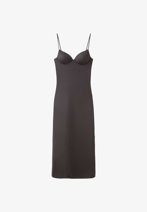 Stradivarius, SHAPEWEAR FITTED DRESS - Robe longue - dark brown