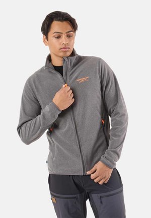 TROMSÖ  - Giacca in pile - charcoal melange  orange