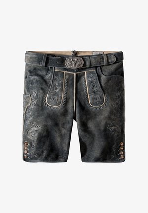 Stockerpoint OLIVER - Lederhose - grau gespeckt