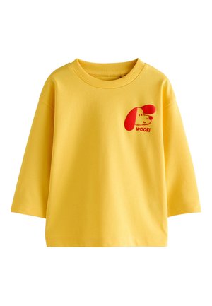 Next REGULAR FIT - LONG SLEEVE SMALL GRAPHIC PRINTED T-SHIRT . - Top s dlhým rukávom - yellow dog