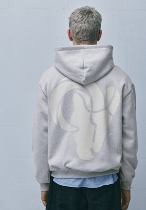 PULL&BEAR LONG SLEEVE NFL LICENSE  - Sweat à capuche - light grey