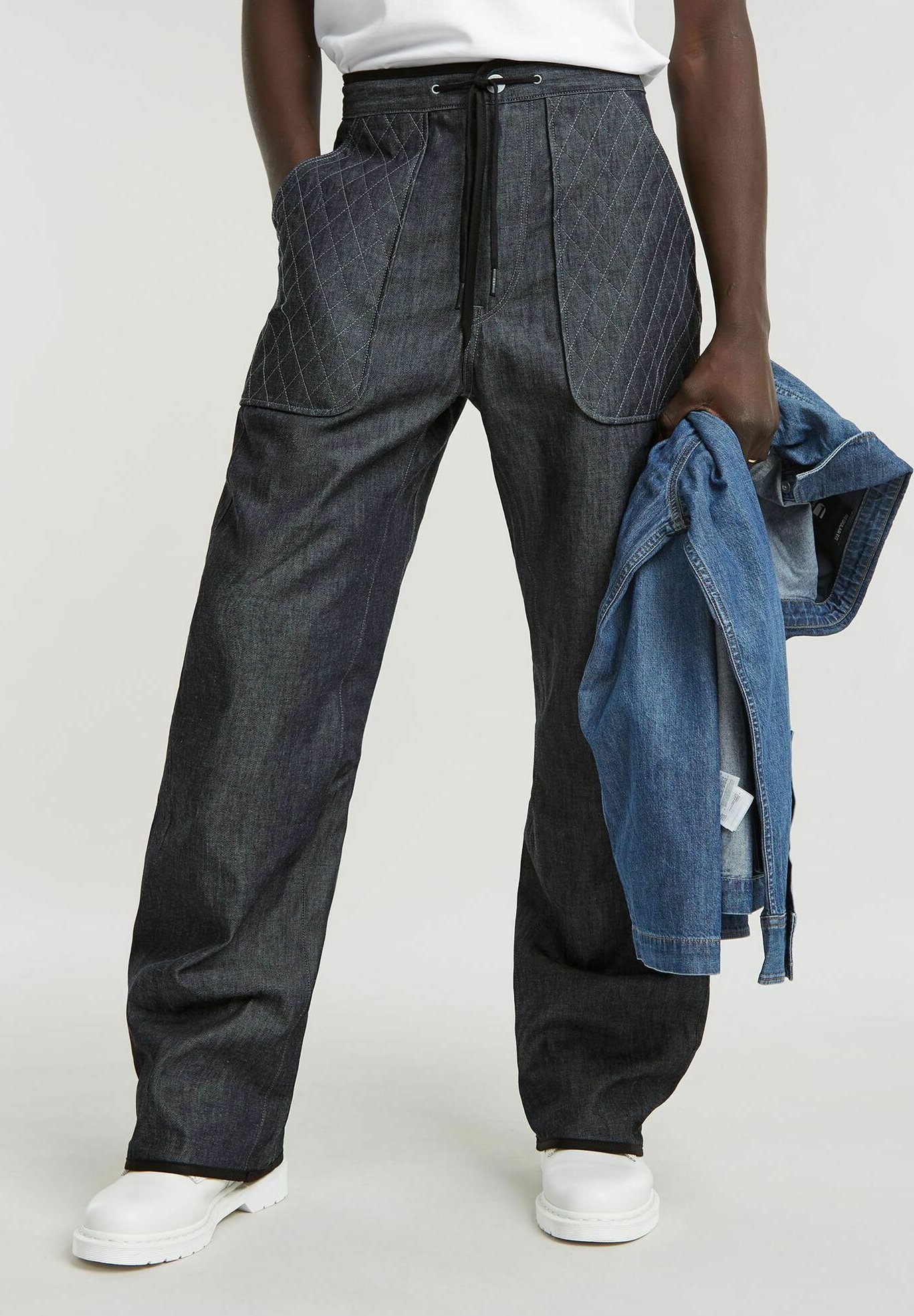 G-STAR LINED - Relaxed fit jeans - raw denim/donkerblauw - Zalando.nl