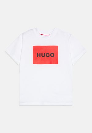 HUGO Kids SHORT SLEEVES TEE - T-shirt imprimé - white