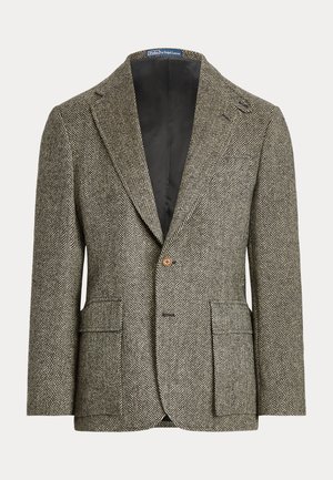 Polo Ralph Lauren, THE RL67 HERRINGBONE TWEED JACKET - Blazer - black and cream