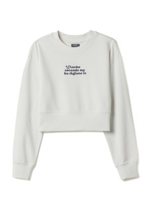 WHITE CREW NECK   REGULAR FIT - Sweater - optical white