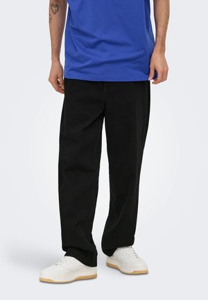 Only & Sons, ONSFADE LOOSE BOX - Jean large - black