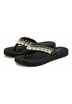 LASCANA T-bar sandals - schwarz