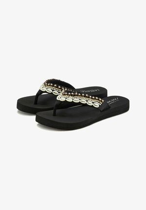 LASCANA T-bar sandals - schwarz