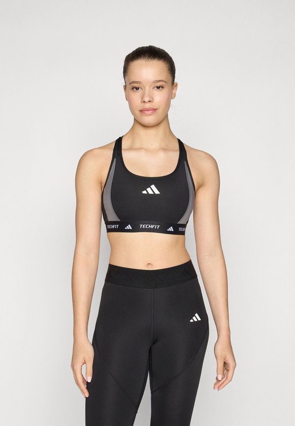 TECHFIT MEDIUM SUPPORT COLORBLOCK BRA - Medium support sports bra