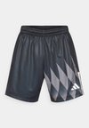 HOUSE OF TIRO X COMMON GOAL PIQUE - Short de sport - black/off white/grey four