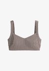 MEDIUM SUPPORT GINGHAM - Brassières de sport à maintien normal - brown