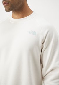The North Face RAGLAN BOX CREW - Sweatshirt - white dune/muted pine