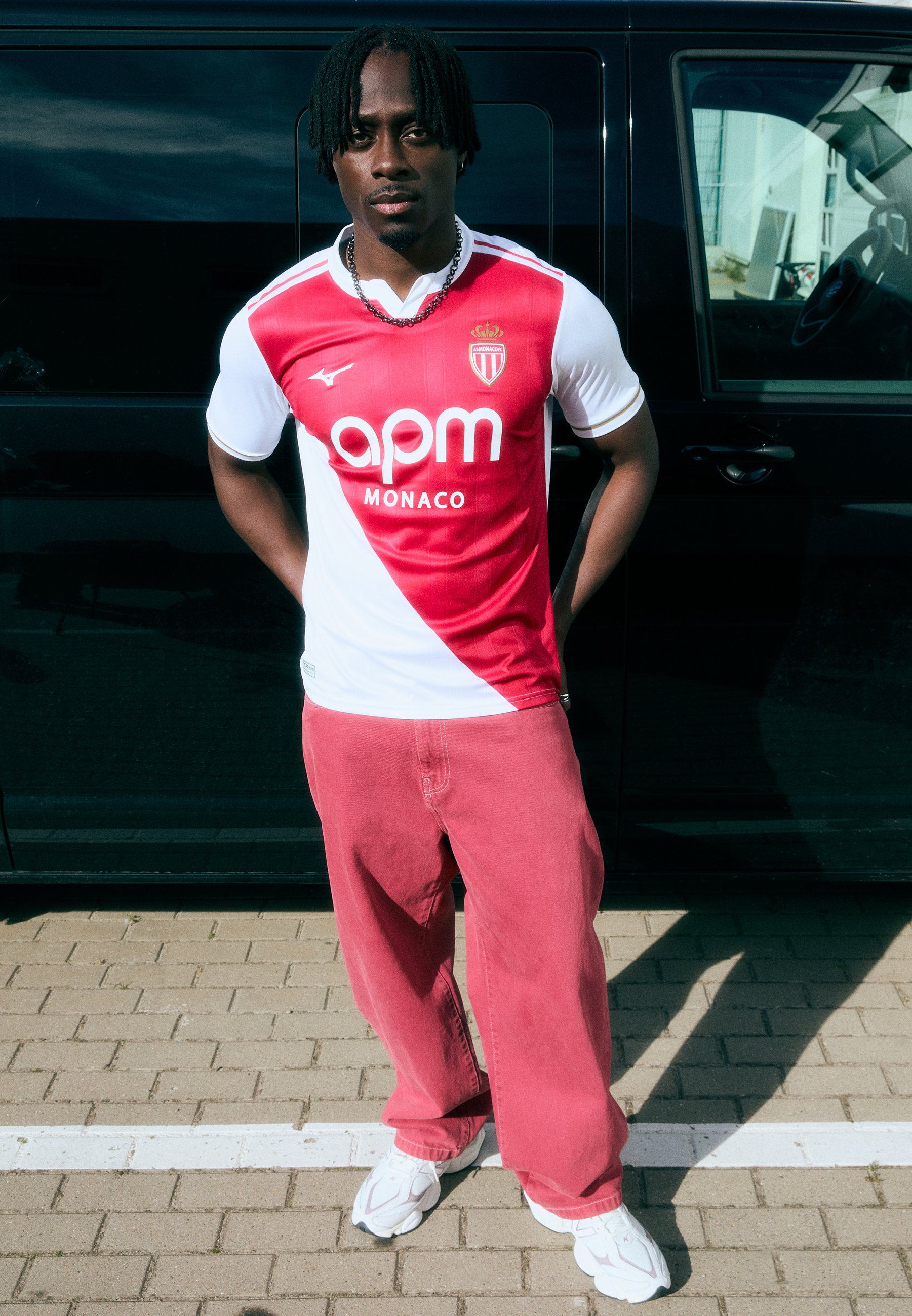 90s  フットボールウェア　レッド　激レア　モナコ　monaco Mizuno HOME MONACO - Football jersey - tango red/red - Zalando.ie