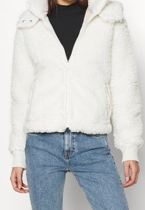 Fleecová bunda - white