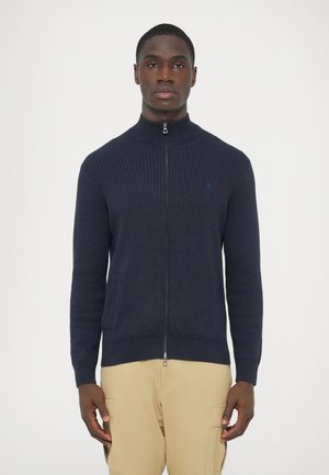 SWEATER FULL ZIP - Casaco de malha - navy heather