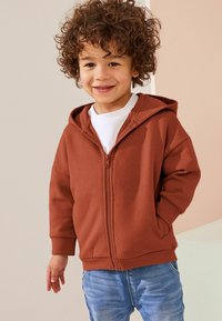 Next Sweat zippé - rust brown