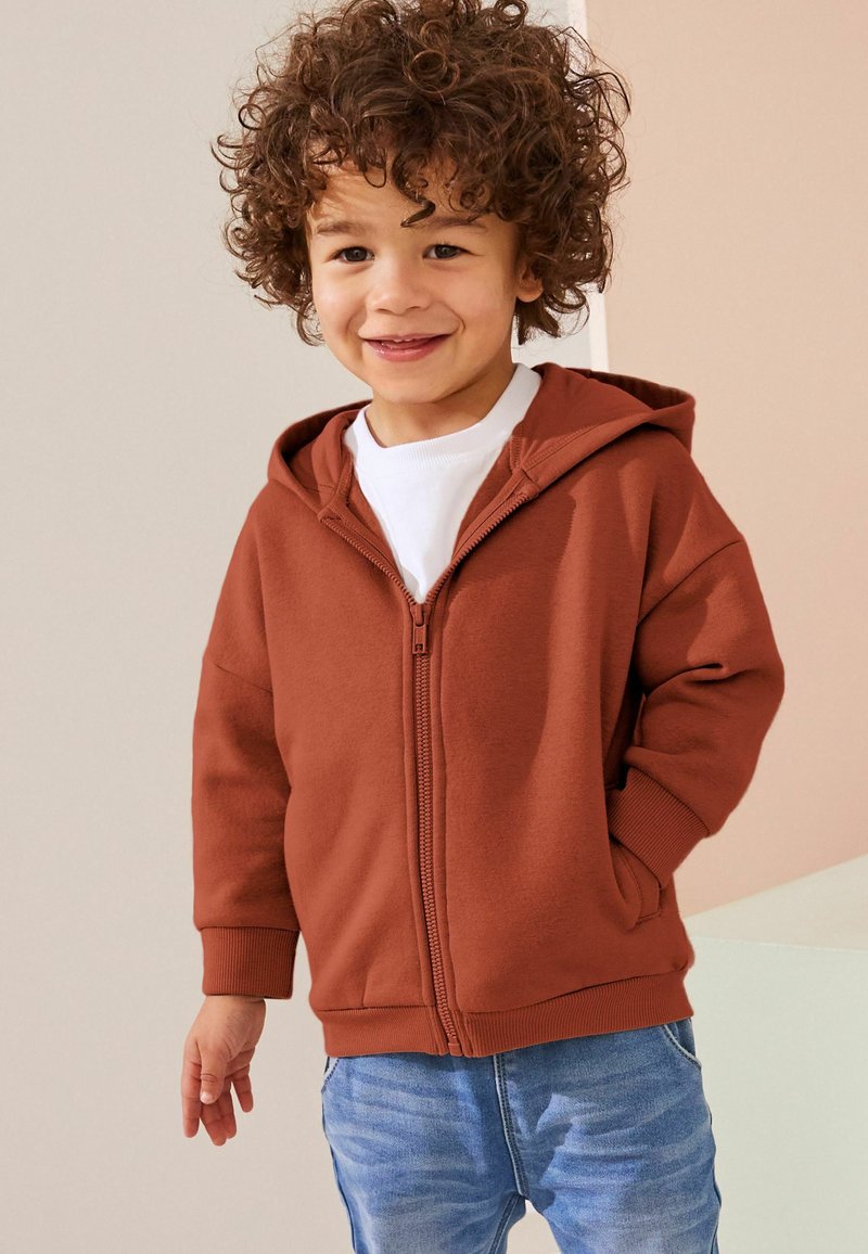 Next Sweat zippé - rust brown